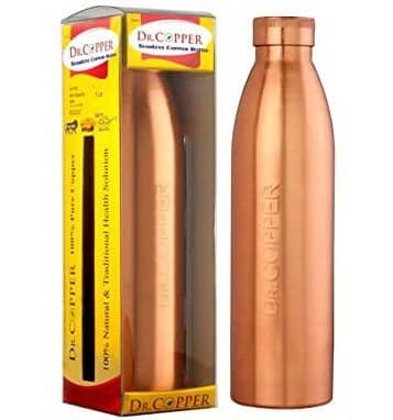 Dr. Copper World's First Seam Less Copper Water Bottle